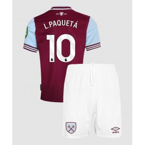 West Ham United Lucas Paqueta #10 Dětské Domácí dres komplet 2024-25 Krátký Rukáv (+ trenýrky)